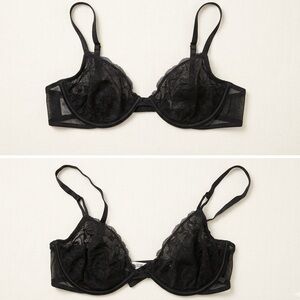 Victoria’s Secret Black Lace Underwire Bra - Size 38C
